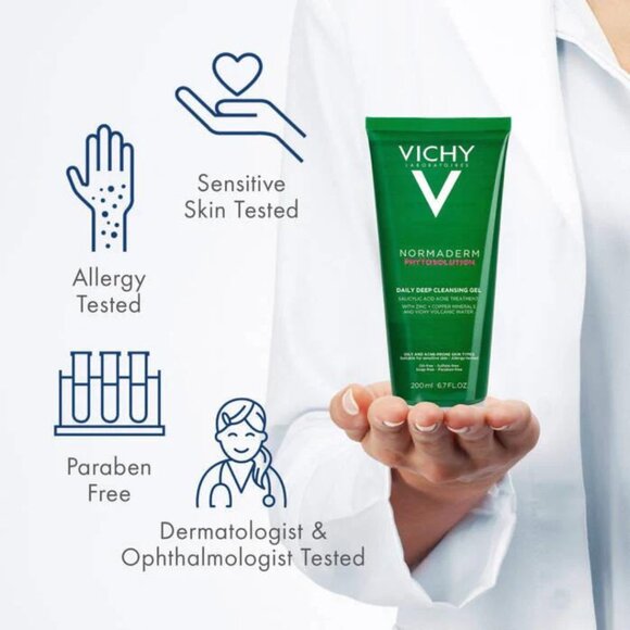 VICHY NormDerm Phytoaction Daily Deep Cleansing Gel 200ml - Picture 2 of 4